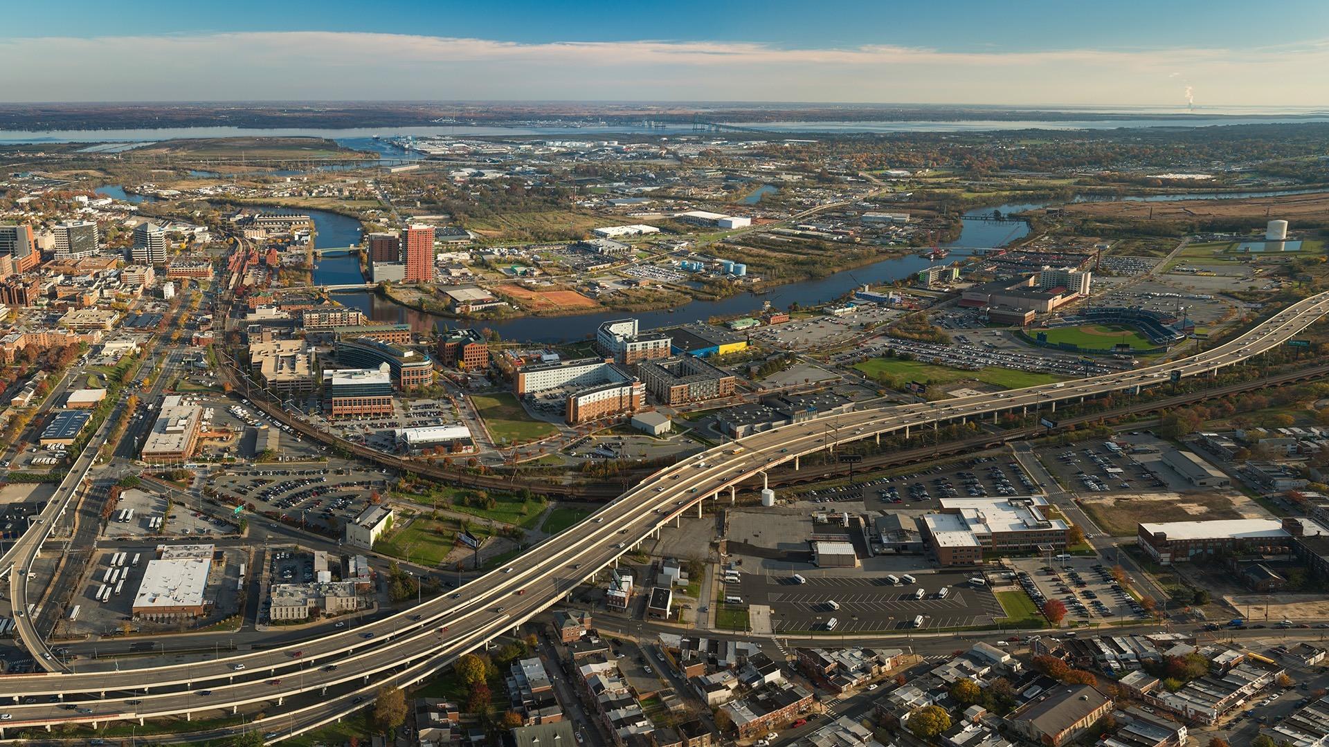 Panoramic view of Wilmington, DE